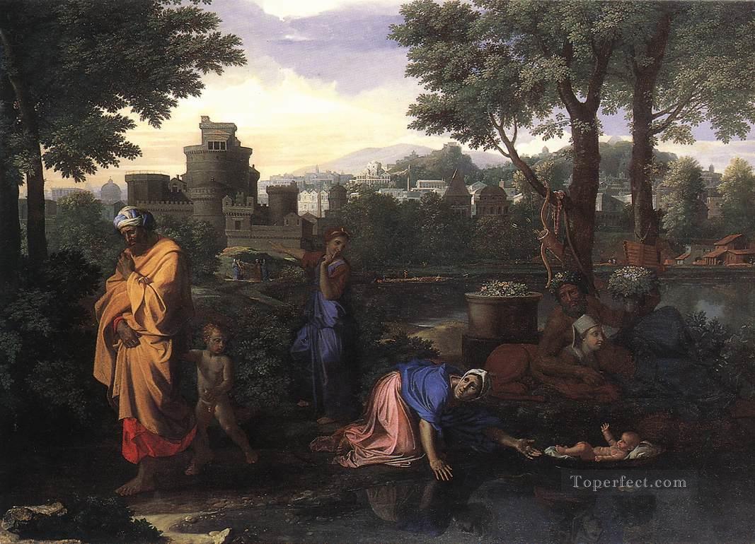 The Exposition of Moses classical painter Nicolas Poussin Oil Paintings